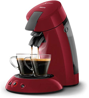 Philips HD6553/81 SENSEO ORIGINAL Kaffeepadmaschine, Aroma Booster, Crema Pus, 1 oder 2 Tassen, Rot im Sale